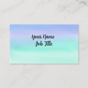 Pastel Watercolor Business Card