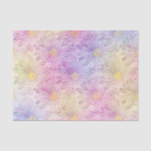 Pastel Watercolor Daisy Pattern Tissue Paper