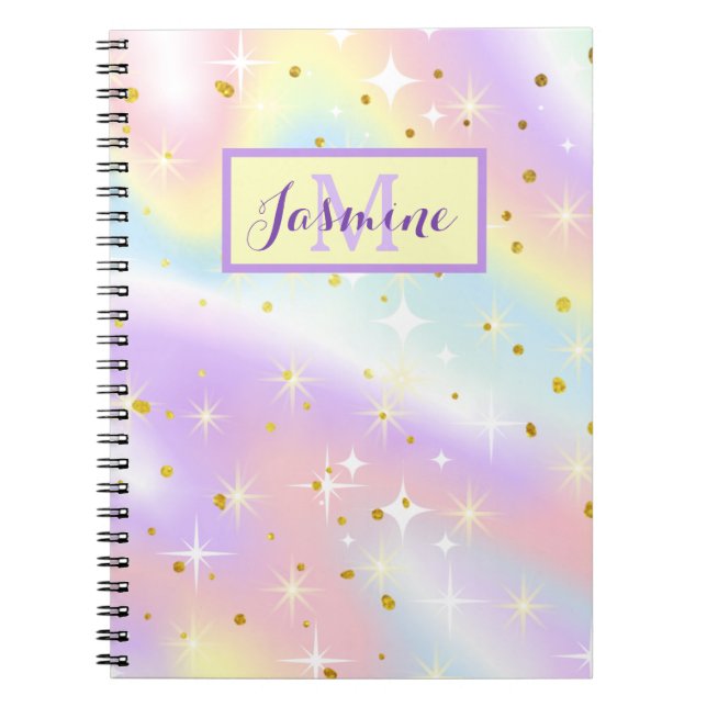 Pastel Watercolor Dreams - Personalised Notebook (Front)