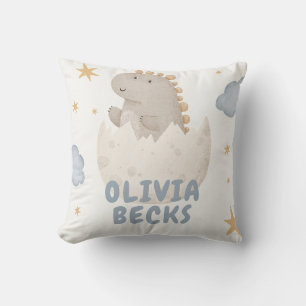 Pastel Watercolor Illustrative Baby Shower Cushion