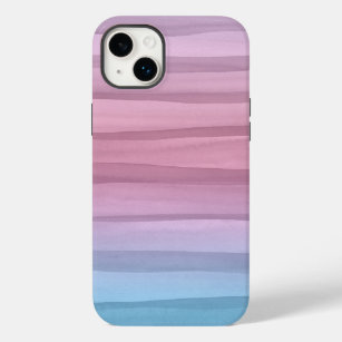 Pastel Watercolor Lines Pattern Case-Mate iPhone 14 Plus Case