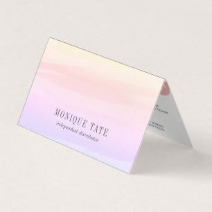 Pastel Watercolor Lip Distributor Tips & Tricks Business Card