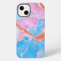 Pastel Watercolor Marble Surface in Soft Blues