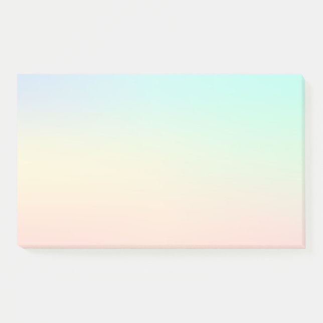 Pastel Watercolor Modern Minimal Stylish Post-it Notes (Front)