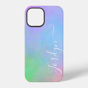 Pastel Watercolor Nebula Ombre Colour Gradient Nam iPhone 12 Case