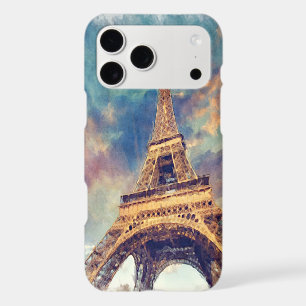 Pastel Watercolor Paris Eiffel Tower Art Painting