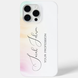 Pastel Watercolor Personalised iPhone Case