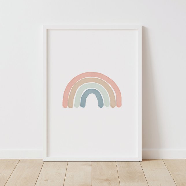 Pastel Watercolor Rainbow Nursery Poster (Creator Uploaded)
