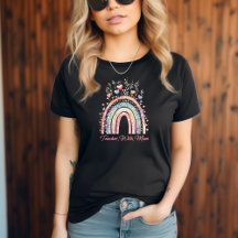 Pastel Watercolor Rainbow Teacher Wife Mum Gift