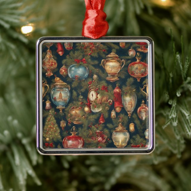 Pastel Watercolor Victorian Christmas Ornaments  (Tree)