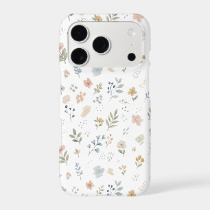 Pastel Watercolor Wildflower Seamless Pattern