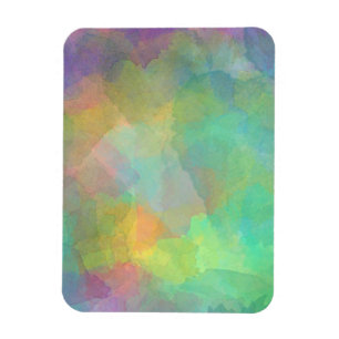 Pastel Watercolors Abstract Art Magnet