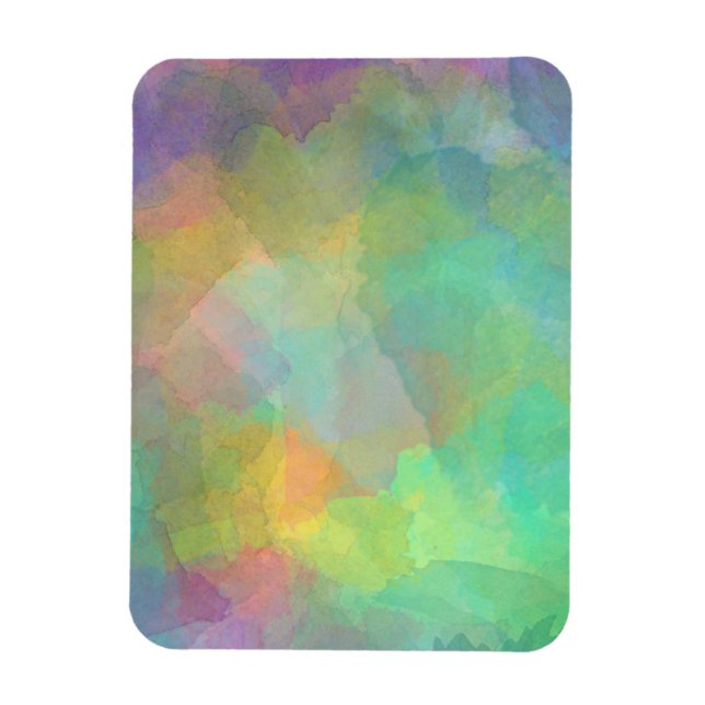 Pastel Watercolors Abstract Art Magnet (Vertical)