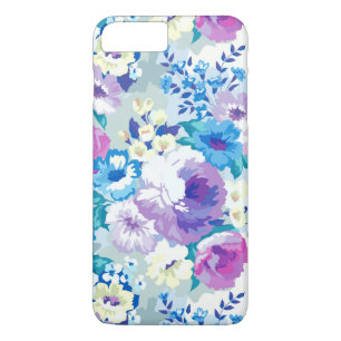 Pastel Watercolors Colourful Summer Flowers iPhone 8 Plus/7 Plus Case