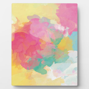 Pastel Watercolors Plaque