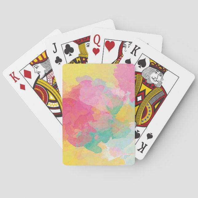 Pastel Watercolors Playing Cards (Back)