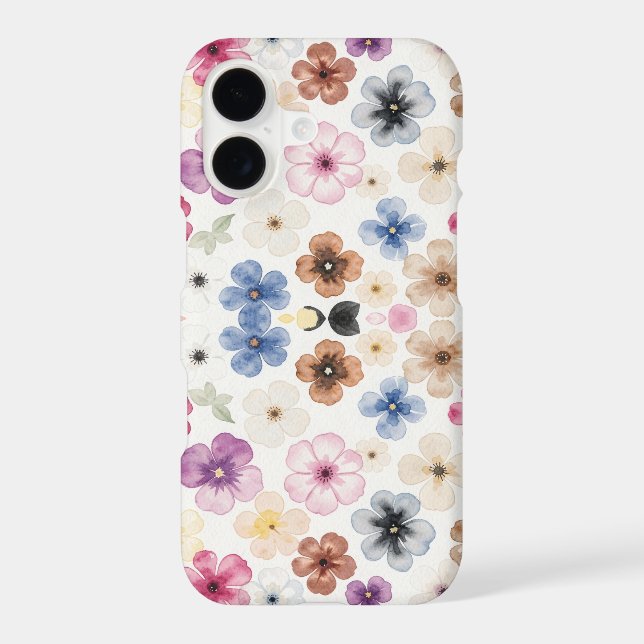 Pastel Watercolour Floral iPhone cases (Back)