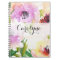 Pastel Watercolour Hand Painted Flowers Notebook