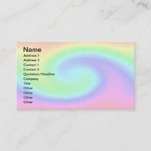 Pastel Wave Business Card