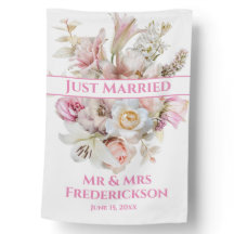 Pastel Wedding  Floral, Just Married Wedding 