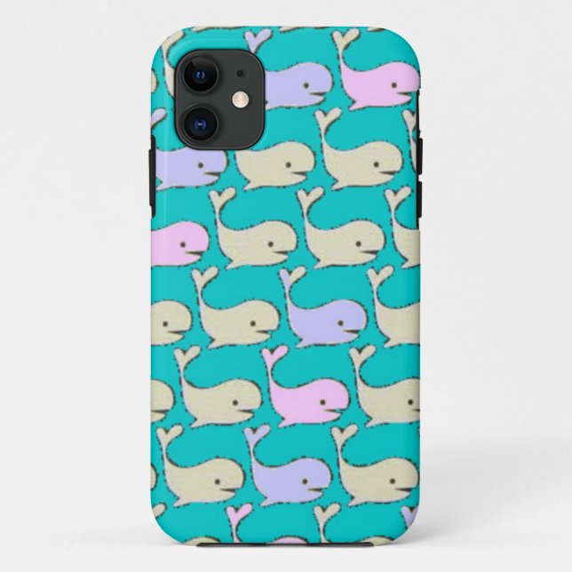 Pastel Whales case (Back)