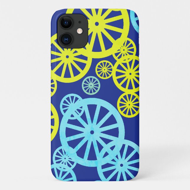 Pastel Wheel Circle Pattern iPhone 11 Case Cover (Back)