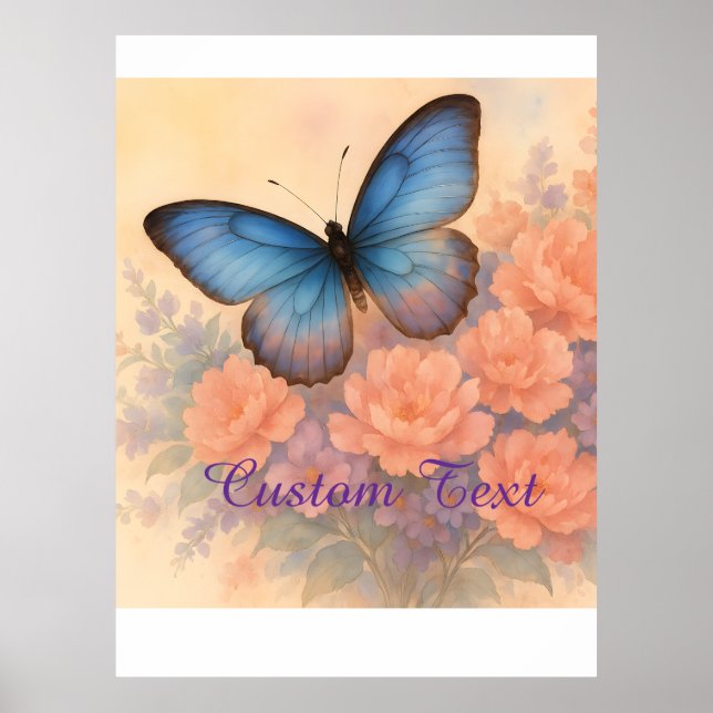 Pastel Whimsical Garden Mounted Art Print (Front)