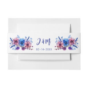 Pastel Whispers Meadow Invitation Belly Band