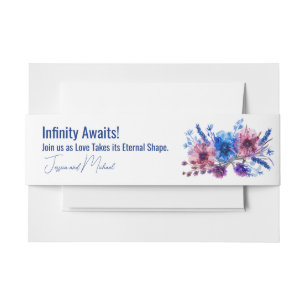Pastel Whispers Meadow Invitation Belly Band