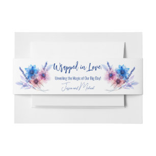 Pastel Whispers Meadow Invitation Belly Band