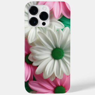 PASTEL WHITE PINK GREEN GERBERA DAISY FLOWERS Case-Mate iPhone 14 PRO MAX CASE