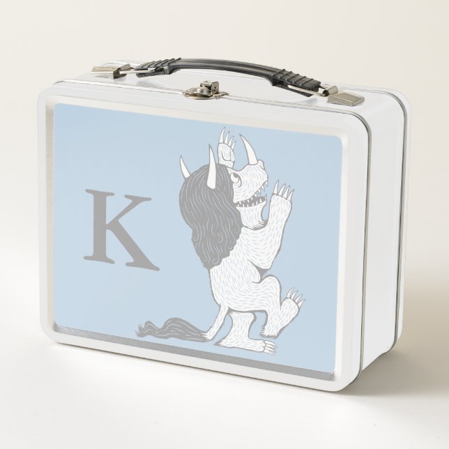 Pastel Wild Thing | Add Your Initial Metal Lunch Box (Front)