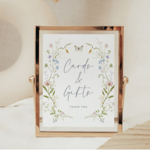 Pastel Wildflower Cards and Gifts Poster