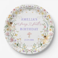 Pastel Wildflower Fairy First 1st Birthday Party