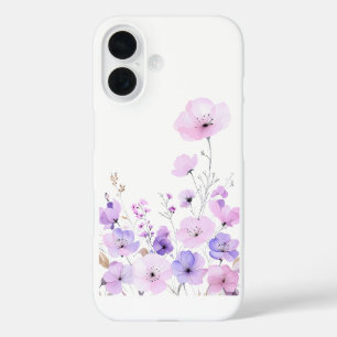 Pastel Wildflower Garden Soft Floral Bloom iPhone 16 Case
