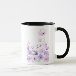 Pastel Wildflower Garden Soft Floral Bloom Mug