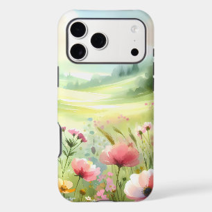 Pastel Wildflower Meadow Landscape