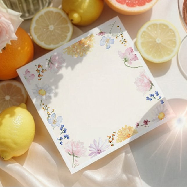 Pastel Wildflower Paper Napkin (Creator Uploaded)