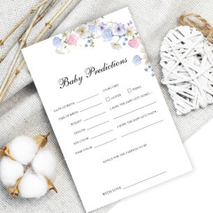 Pastel Wildflower Wishes for Baby Shower Game