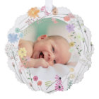 pastel wildflowers Baptism thank you