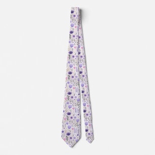 Pastel Wildflowers  Tie