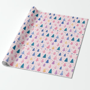 "Pastel Winter Wonderland Pattern" Wrapping Paper