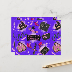 Pastel Witch Greeting Card – Kawaii Witchcore