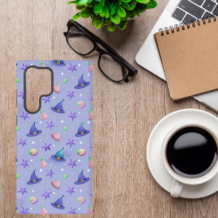 Pastel Witch Hats – Cute Kawaii Halloween Pattern Samsung Galaxy Case