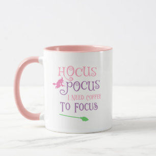 Pastel Witch Hocus Pocus Halloween Coffee Quote Mug