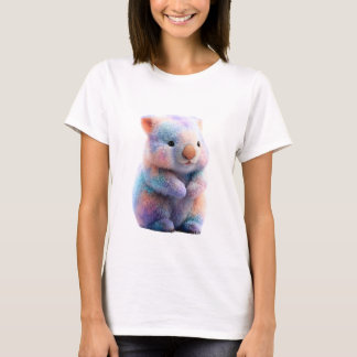 Pastel Wombat Art Women T-Shirt