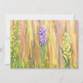 Pastel Woodland Wildflowers Invitation