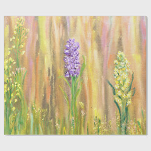 Pastel Woodland Wildflowers Wrapping Paper