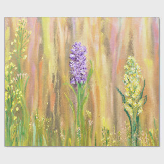 Pastel Woodland Wildflowers Wrapping Paper