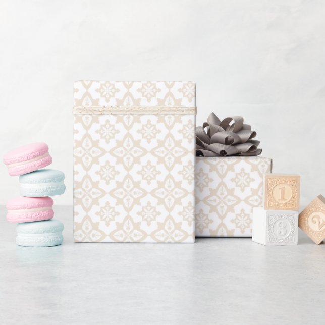 Pastel wrapping paper with geometric patterns (Baby Shower)